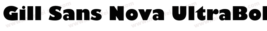Gill Sans Nova UltraBold字体转换